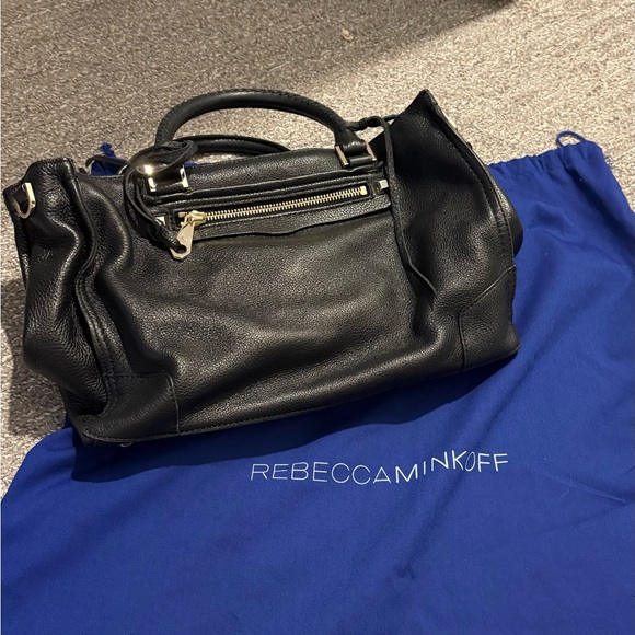 Rebecca Minkoff Black Leather Regan Satchel - Picture 16 of 16